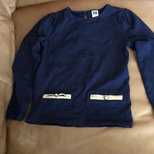 Blue shirt for little girl